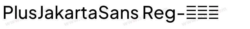 PlusJakartaSans Reg字体转换